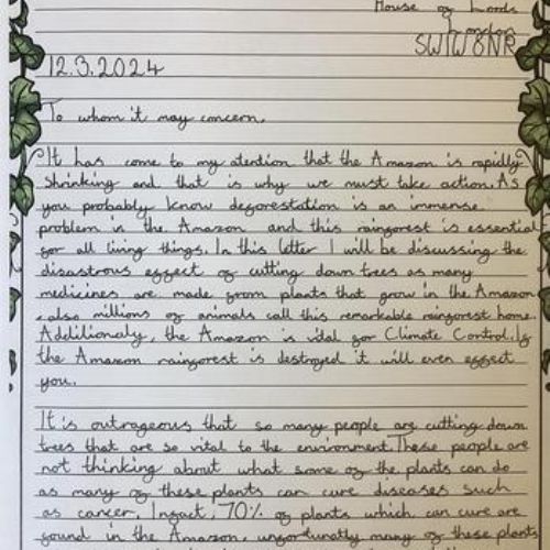 Our letters to the Environment and Climate Control Committee...