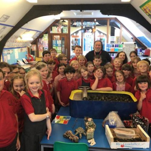 We were very fortunate to work with local artist, Jeff Perks, to. Relate clay sculptures for his art exhibition next year.