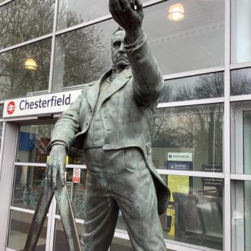 Our Visit to Chesterfield learning from first hand experience about George Stephenson