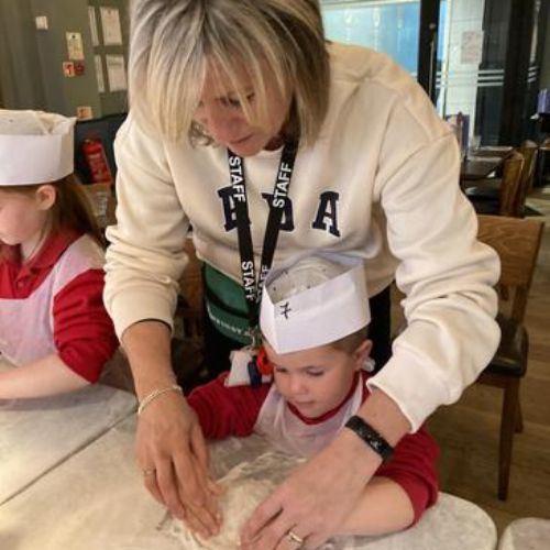We loved making and eating pizzas