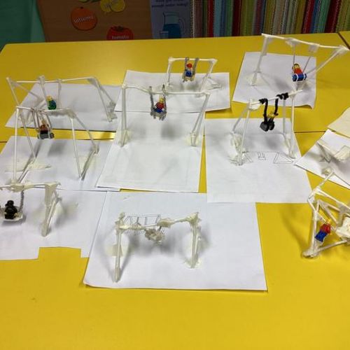 Making models of playground equipment